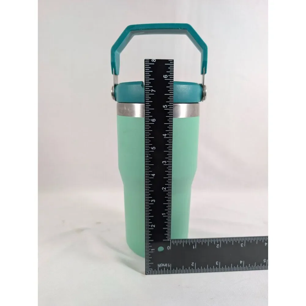 Stanley IceFlow 20 oz Flip Straw Tumbler Seafoam Green Handle 20-03001